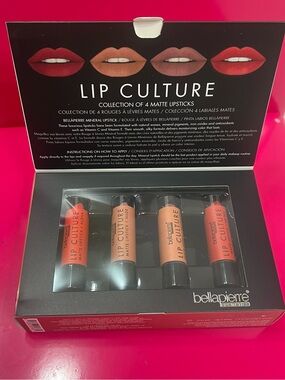 Bellapierre Lip Culture Matte Lipstick Set - Red & Nude